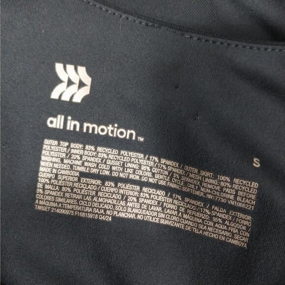 ALL IN MOTION! NAVY BLUE PLEATED SKIRT LYCRA STRETCH TENNIS, SPORTS DRESS! SZ S - Picture 11 of 12